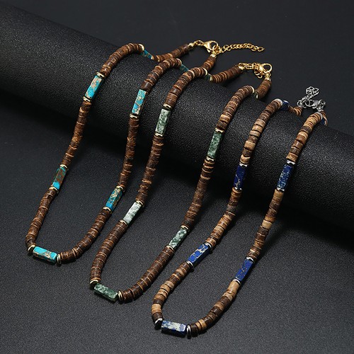 Mens brown coconut shell wood - brown,