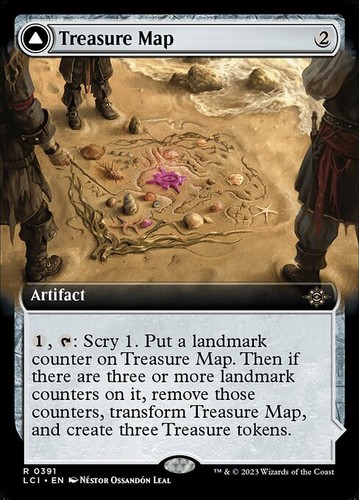Mtg treasure map foil - map,