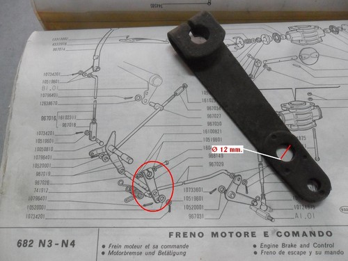 Leva freno motore fiat - freno, 682