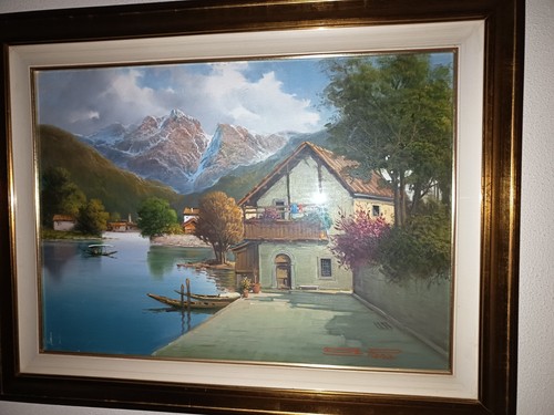 Quadro firmato rosa - firmato,