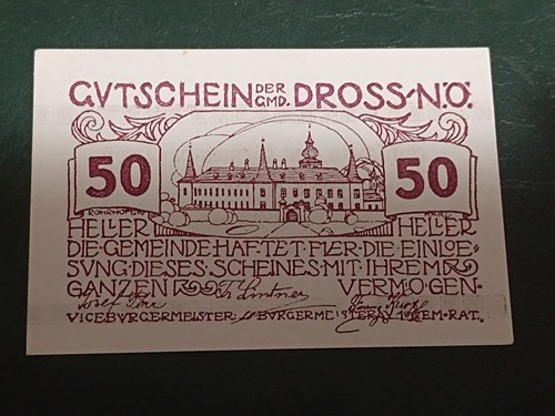 Banconota austria 50 heller - banconota,