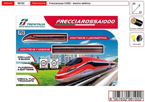 Scatola treno freccia rossa - treno,