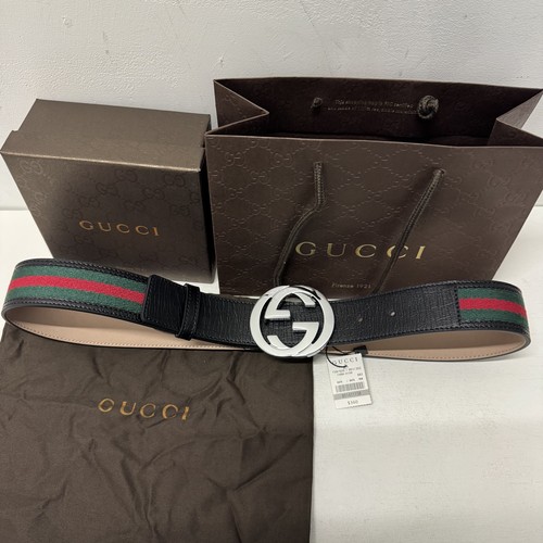 Cintura gucci nera rossa e - nera,,
