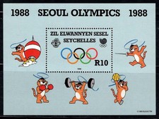 Seychelles 1988 Foglietto 100%