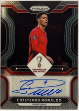 Cristiano Ronaldo Autograph Signature Prizm Qatar 2022