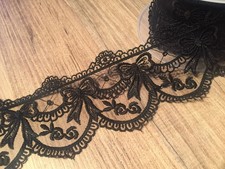 Nastro in pizzo nero con