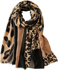 Sciarpa Leopardata Donna Con