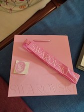 New Rose Authentic Swarovski Logo Small Shopping Paper Gift Bags 