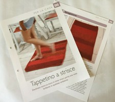 Scheda tecnica lavori Uncinetto handmade Tappetino a Strisce