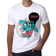 Uomo Maglietta Il Nonno Famoso – Funky Grampa Famous – T-shirt Stampa Grafica
