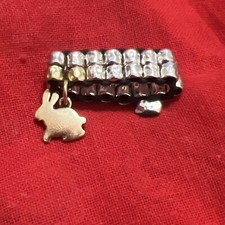 ✅ Raro Anello DODO POMELLATO  E Ciondolo Leprotto Grande Oro E Argento Rarissimo