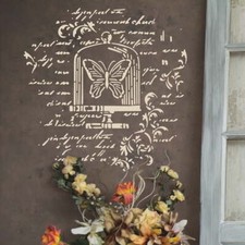Stencil Farfalla Distressed -
