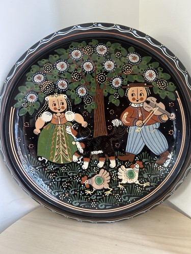 Hand painted swiss - hand, pottery