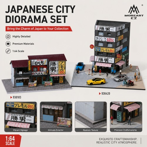 Diorama scala pressofuso - scala, 1/64