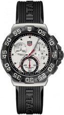 Orologio al Quarzo Uomo Tag Heuer Formula 1 CAH1111 41mm Quadrante Argento Data Cronografo