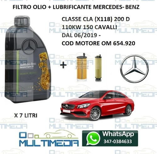 Kit filtro olio - olio,