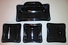Set da bagno VINTAGE a murare nero 4 pz. (USATO) senza scalfitture