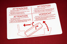 Adesivo "RUOTA DI SCORTA" portellone/cofano baule ALFA ROMEO ALFETTA GTV GTV6