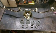 plafoniera faretto regolabile orientabile ottone lucido 4 punti luce da vetrina