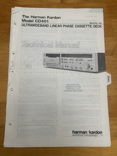 Harman kardon cd401 cassette - kardon,