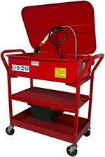 SP-LV-EC Vasca Di Lavaggio Con Ruote per Motori Carter Officina Lavapezzi