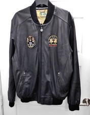 Giacca Bomber Maserati LA MARTINA POLO Vera Pelle di Pecora Taglia XL