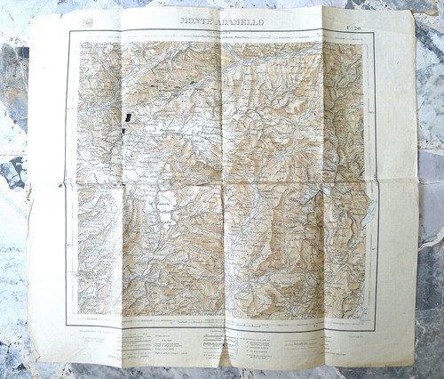 Vintage mappa vecchia militare - vintage,