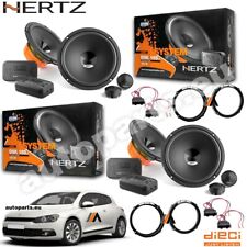 Kit 8 Casse Altoparlanti Hertz Anteriori e Posteriori per Volkswagen Scirocco