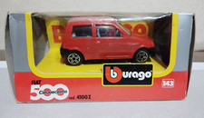 FIAT CINQUECENTO BURAGO 1/43 n. 4100Z - Colore ROSSO - Con BOX