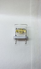 Oscillatore al quarzo 7.110 MHz VETRO – NOS Vintage – Cristallo RF radio  (1pcs)