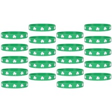  20 braccialetti in silicone per il giorno di San Patrizio, braccialetti per