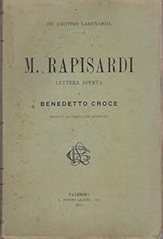 Rapisardi lettera aperta a - m., rapisardi: