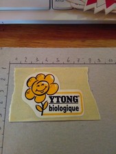 ADESIVO STICKER VINTAGE KLEBER YTONG BIOLOGIQUE FIORE 