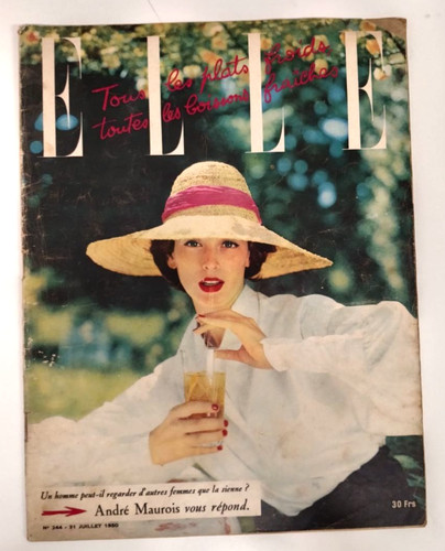 Rivista elle francia 1950 moda - elle,