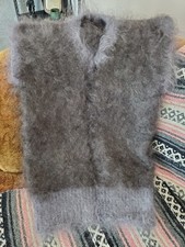 Gilet lungo naturale e