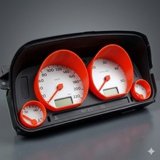 Kit Anneaux Compteur Rouge VW