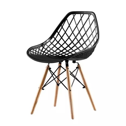 2er set sedia moderno nero - set,