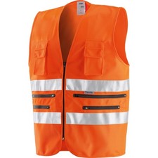 GILET MULTITASCHE ARANCIO POL