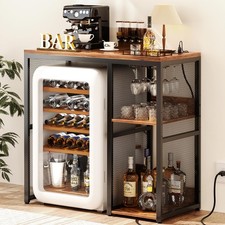 Mini Frigorifero Stand Organizer con Presa di Alimentazione, Supporto Microonde Industriale con...