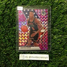 Scottie Pippen 2019-20 Panini Mosaic #256 USA Jersey Pink Camo