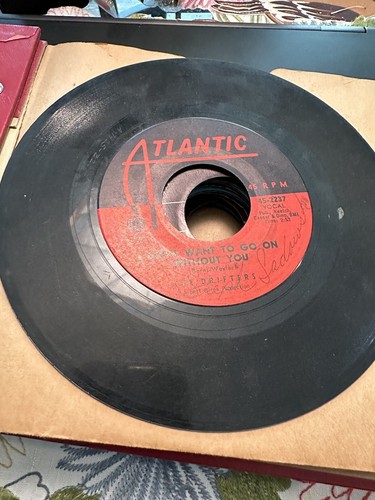 Vtg record holder with 12 - ,