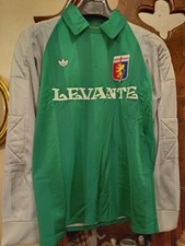 MAGLIA GENOA CALCIO PORTIERE VINTAGE ADIDAS ANNI 80 SPONSOR LEVANTE ORIGINALE 