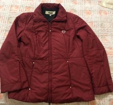 Moschino Piumino Tg.40 E Sciarpa Lapin In Omaggio Col. Bordeaux 