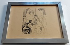 Pablo Picasso Stampa Serie 347 incisioni erotiche 29.3.68 VII Con cornice