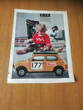 1970 MINI COOPER POLITOYS 1/25 RUOTE ZERO AUTO VINTAGE AD PUBBLICITA