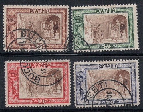 Romania 1907 208 211 usato - romania, 208-211