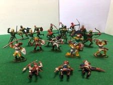 soldatini plastica 1/32 medioevali starlux +blue box