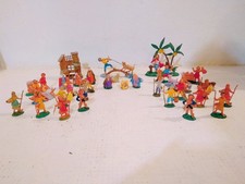 ISAS ITALY PRESEPE STATUINE IN PLASTICA grande lotto statuine originali anni '70