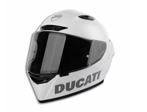 Casco moto ducati logo - ducati, bianco