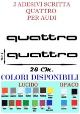 Adesivo Scritta Quattro Audi A1 A2 A3 A4 Q1 Q3 Q5 Auto decals sticker TUNING